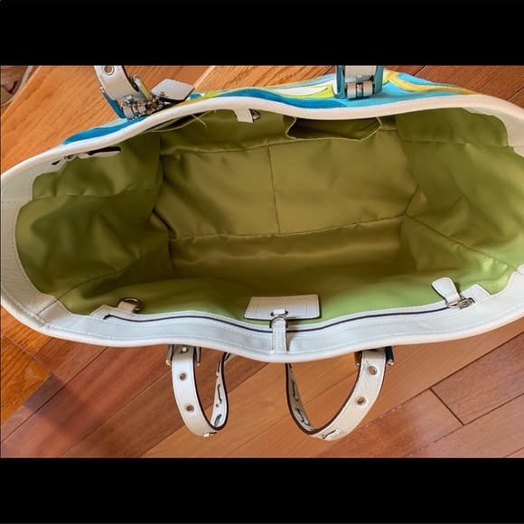 Coach Limited Edition Suede Tote Handbag - Picture 8 of 8